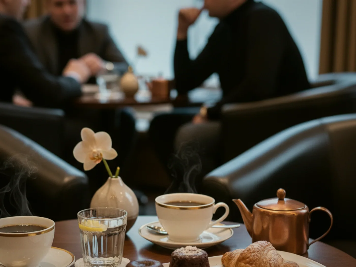 Sala na piętrze przygotowana przed wieczorem gry